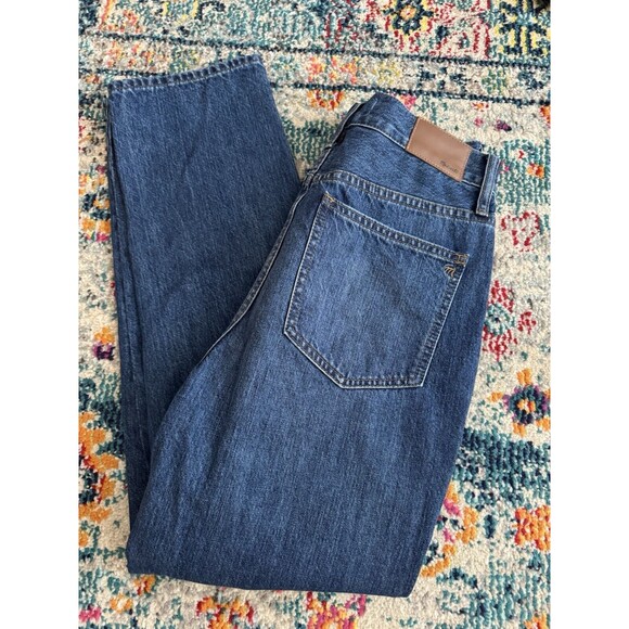 Madewell The Perfect Vintage Blue Jeans‎ In Metallic Tuxedo Stripe Size 28 - Picture 2 of 8